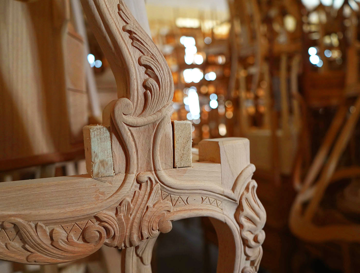 hand carved french La Regence sofa | P.& G. Cugini Lanzani